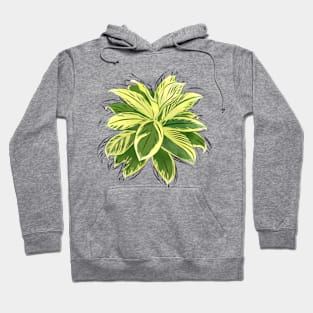 Botanical Bliss: Leafy T-Shirt Art Hoodie